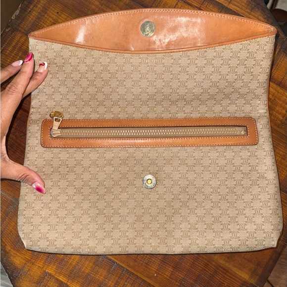 Celine Tan Monogram Envelope Clutch - Picture 2 of 6